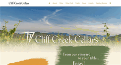 Desktop Screenshot of cliffcreek.com