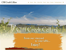 Tablet Screenshot of cliffcreek.com